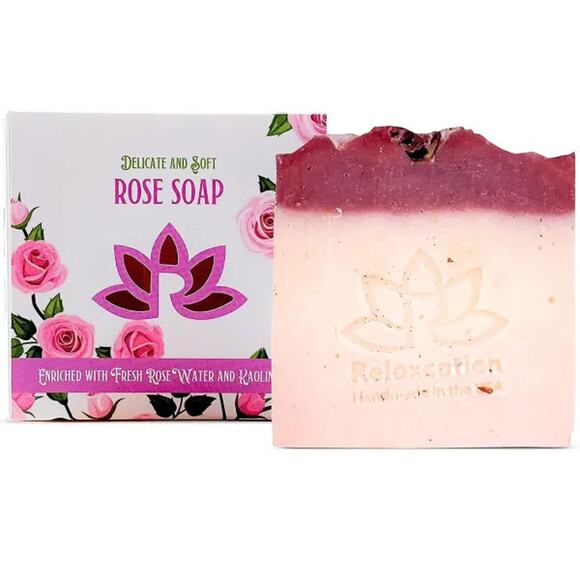 Natural Soap Bar with Kaolin Clay and Rose Water - Picture 2 of 10